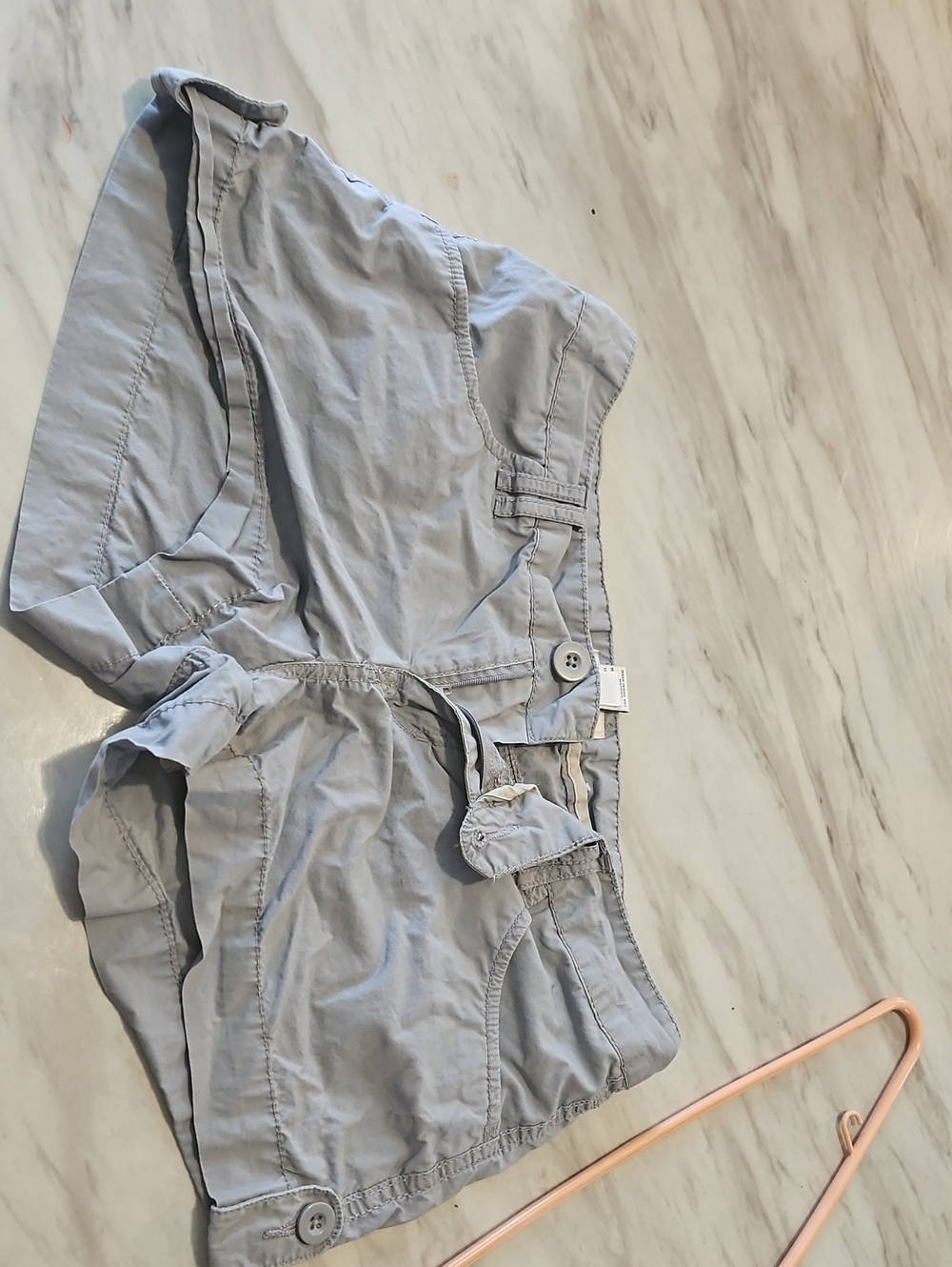 Light Gray Womens Casual Shorts